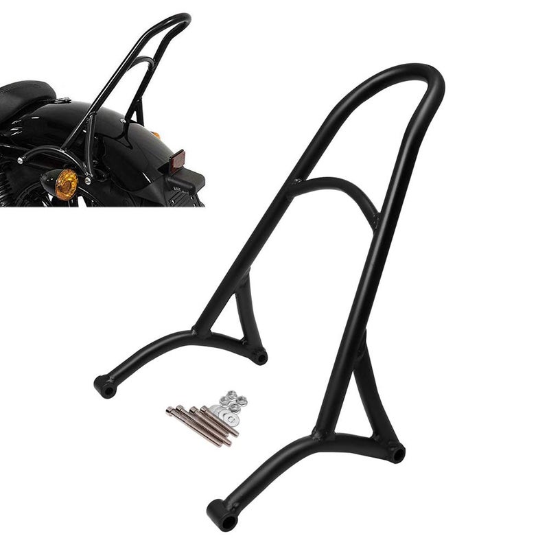 AQIMY Sissy Bar Short Passenger Backrest for Harley Sportster XL 883 1200 2004-2017 - Image 1